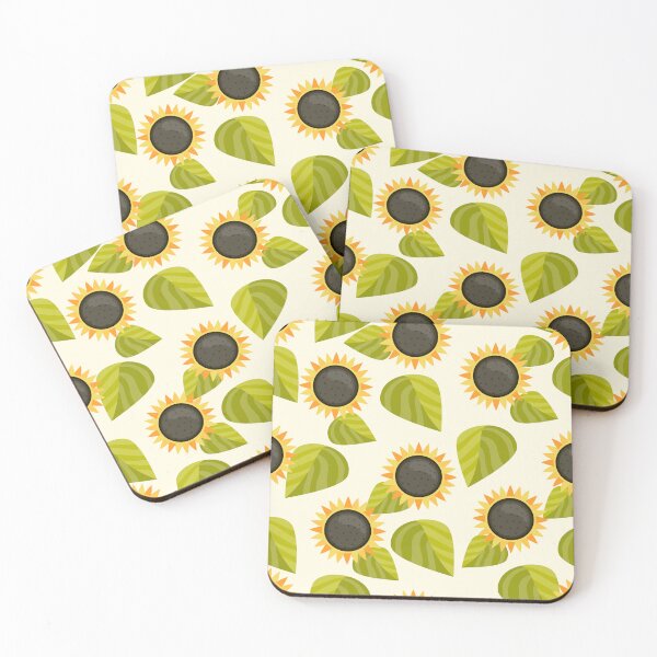 Item preview, Sunflower and leaves pattern designed and sold by ReflectedCrafts.
