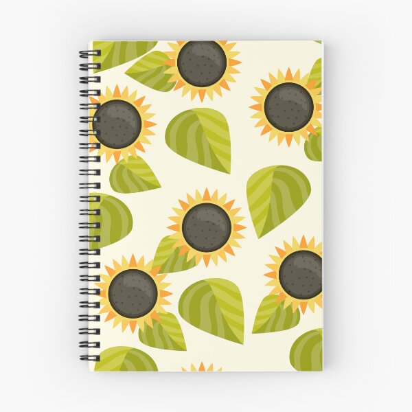 Artikelvorschau, Sonnenblumen- und Blattmuster entworfen und verkauft von ReflectedCrafts.