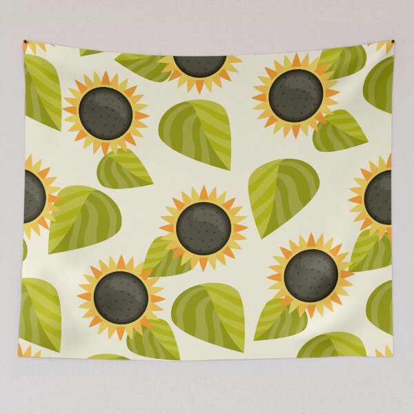 Item preview, Sunflower and leaves pattern designed and sold by ReflectedCrafts.
