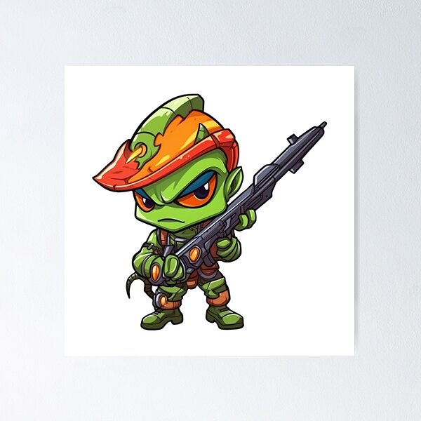 Item preview, Gekko on the guard designed and sold by Toms3DCreations.