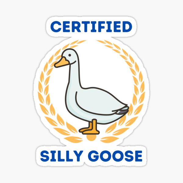 Cute Silly Goose Sticker for Sale by TessaNoelEakin