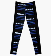 ASKHOLE BLUE Leggings