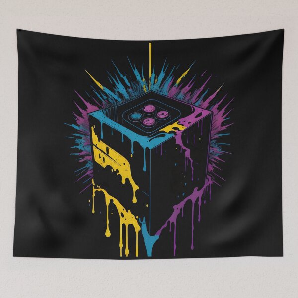 Item preview, Video Games Rot Your Brains - Gamer's Block - Funny Art designed and sold by Chromatic-Art.