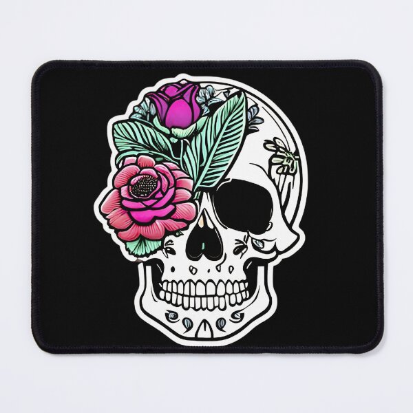 Item preview, Skull with Flowers designed and sold by Night0wls.