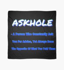 ASKHOLE BLUE Scarf