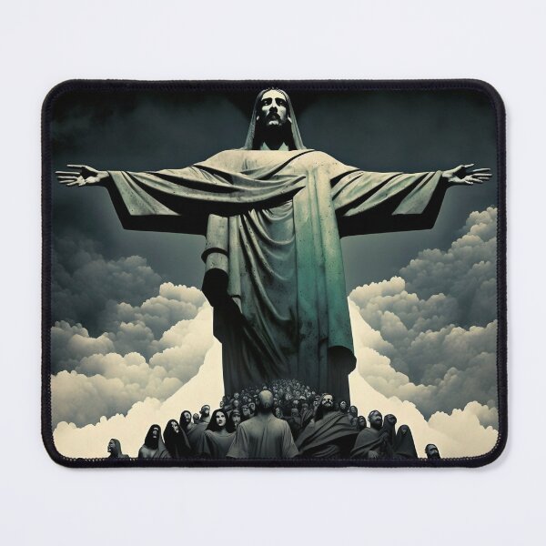 Item preview, Jesus statue designed and sold by DreamscapesAI.