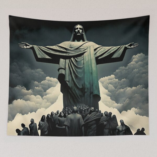 Item preview, Jesus statue designed and sold by DreamscapesAI.