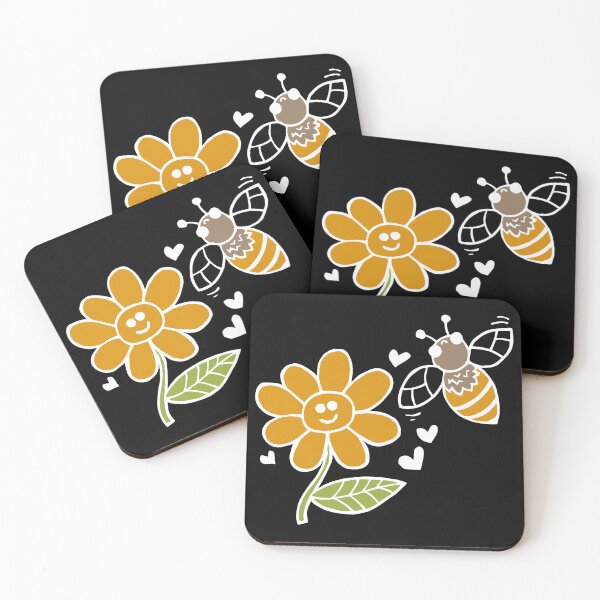 Item preview, Bee And Flower Love (White) designed and sold by Graograman.