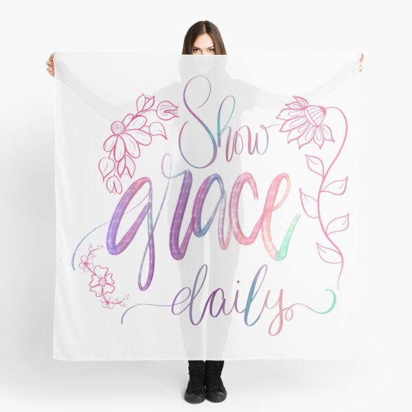 Show Grace Daily- multi colored Scarf