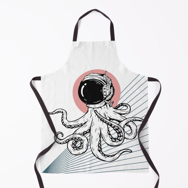 Item preview, Octopus Alien Astronaut | Pink designed and sold by KatsCanvas.