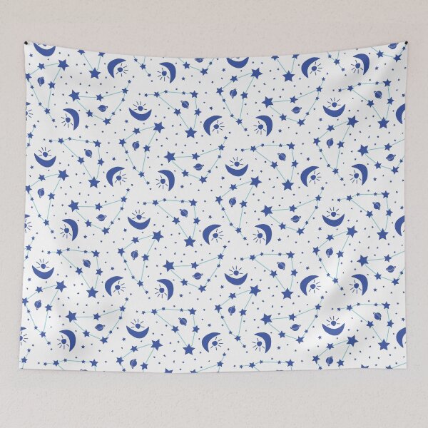 Item preview, Galactic Dreams - A Seamless Textile Pattern of Stars and Planets designed and sold by fraga-ro.