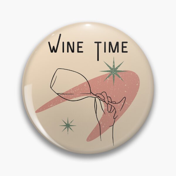 Item preview, Wine time vintage distressed retro custom tshirt and apparel design designed and sold by EmpiredesignCA.