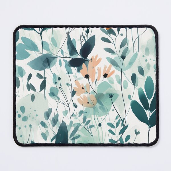 Item preview, Minimalist Garden - Seamless modern floral and leaf pattern designed and sold by ArtisticMosaic.