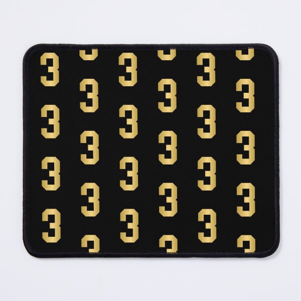 Item preview, Golden Number 3 - Sports Numbers designed and sold by NECHSTORE.