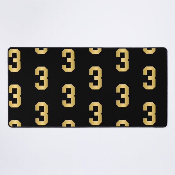 Item preview, Golden Number 3 - Sports Numbers designed and sold by NECHSTORE.