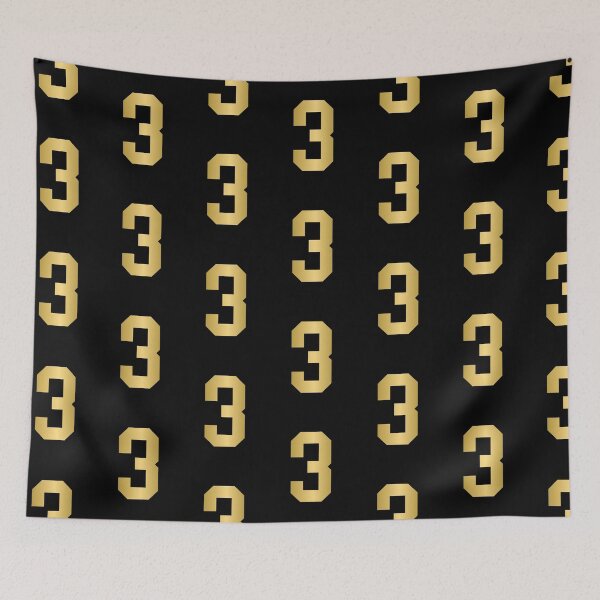 Item preview, Golden Number 3 - Sports Numbers designed and sold by NECHSTORE.