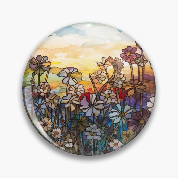 Item preview, Flores silvestres de la tarde del vitral designed and sold by Matt's Artificial Nature.