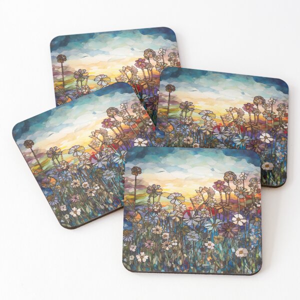 Item preview, Stained Glass Evening Wildflowers  designed and sold by Matt's Artificial Nature.