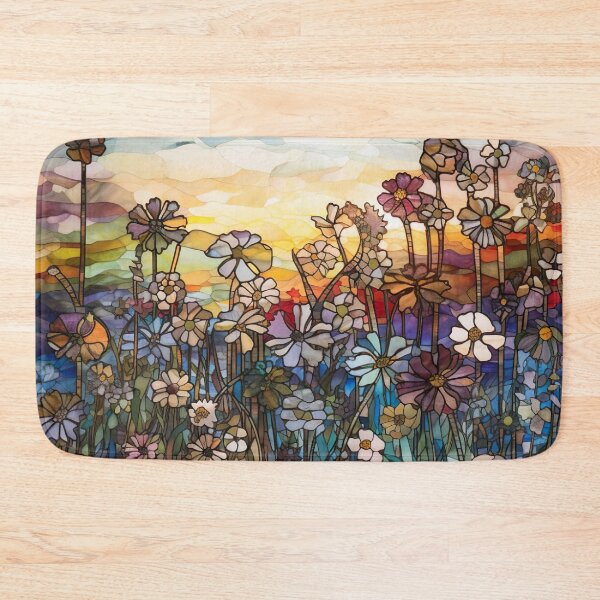 Item preview, Stained Glass Evening Wildflowers  designed and sold by Matt's Artificial Nature.
