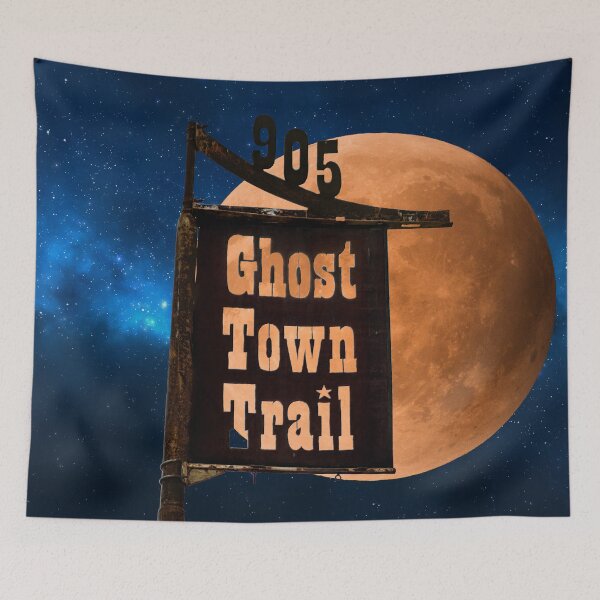 Item preview, Full Moon on Ghost Town Trail designed and sold by Nomadic Spirit Studios.