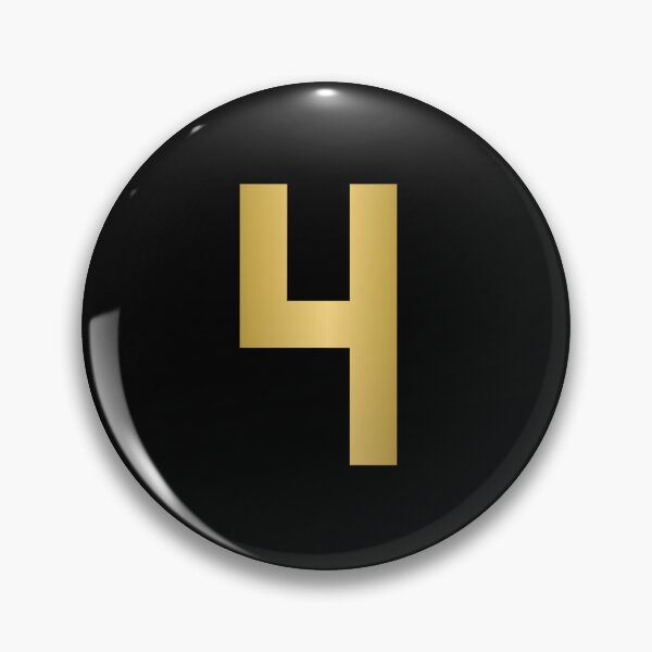 Item preview, Golden Number 4 - Sports Numbers designed and sold by NECHSTORE.