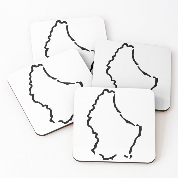 Item preview, Luxembourg (Lëtezebuerg) Minimalistic Country Outline designed and sold by Natamus.