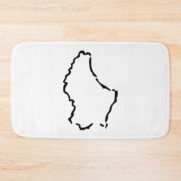 Item preview, Luxembourg (Lëtezebuerg) Minimalistic Country Outline designed and sold by Natamus.