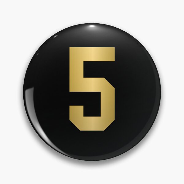 Item preview, Golden Number 5 - Sports Numbers designed and sold by NECHSTORE.