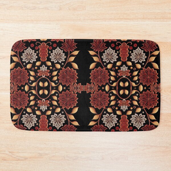 Item preview, Red Floral Lace Pattern designed and sold by Witsprings.