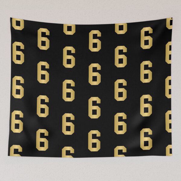 Item preview, Golden Number 6 - Sports Numbers designed and sold by NECHSTORE.