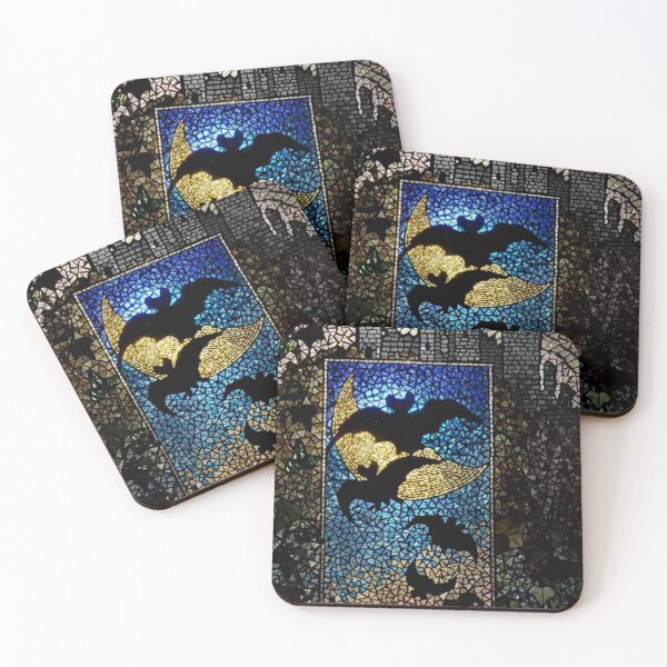 Item preview, Bats Stained Glass Window  designed and sold by Wabojeg.