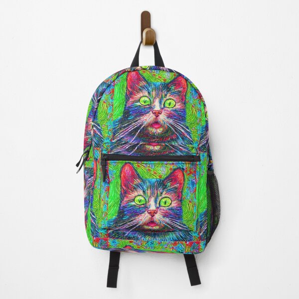 Item preview, A happy and surprised cat says: "hello!" Abstraction. designed and sold by Natalia-Vlad.