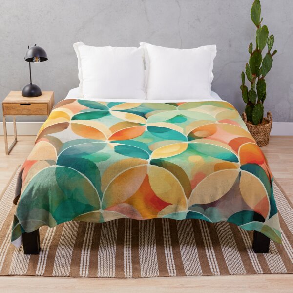 Item preview, A Watercolor Painting of Overlapping Circles - Boho Chic Patterns designed and sold by GVRDesign.