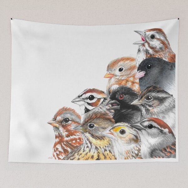 Item preview, Wave of Sparrows designed and sold by LauraWolfArtist.
