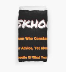 ASKHOLE ORANGE Duvet Cover