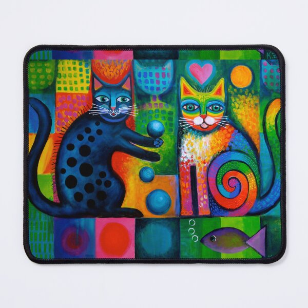 Item preview, Two cheeky cats Acrylics designed and sold by Karin Zeller.