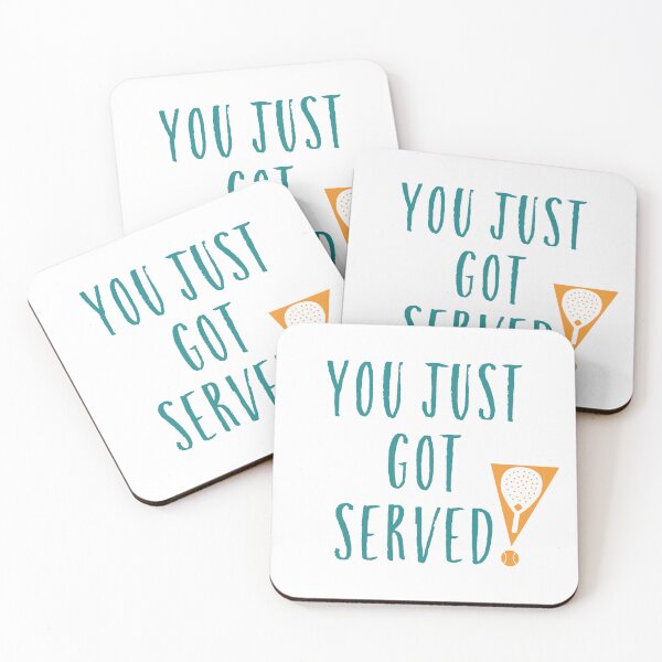 Item preview, Funny Padel Pun You Just Got Served designed and sold by whyitsme.