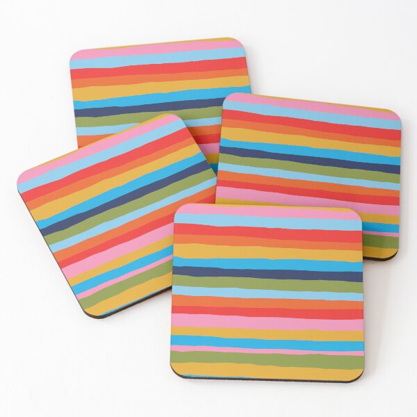 Item preview, Serrate Stripes Colorful Spring and Summer Striped Pattern 2 designed and sold by kierkegaard.