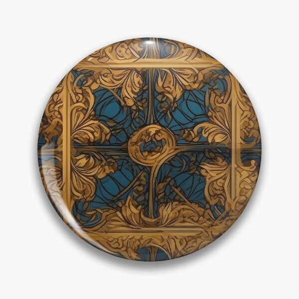 Item preview, Tiles Blue and Gold designed and sold by Mrdrey.