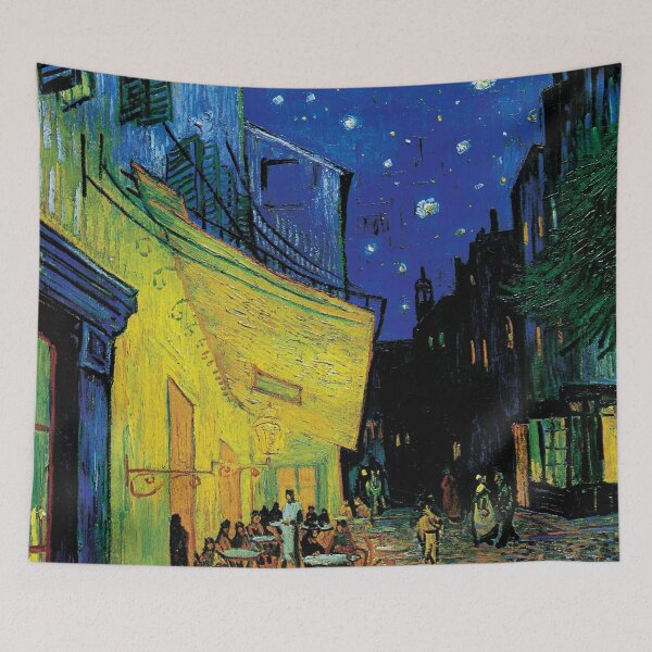 Item preview, Vincent van Gogh's Café Terrace at Night (1888) famous painting | Contrast designed and sold by Oliveirallan.