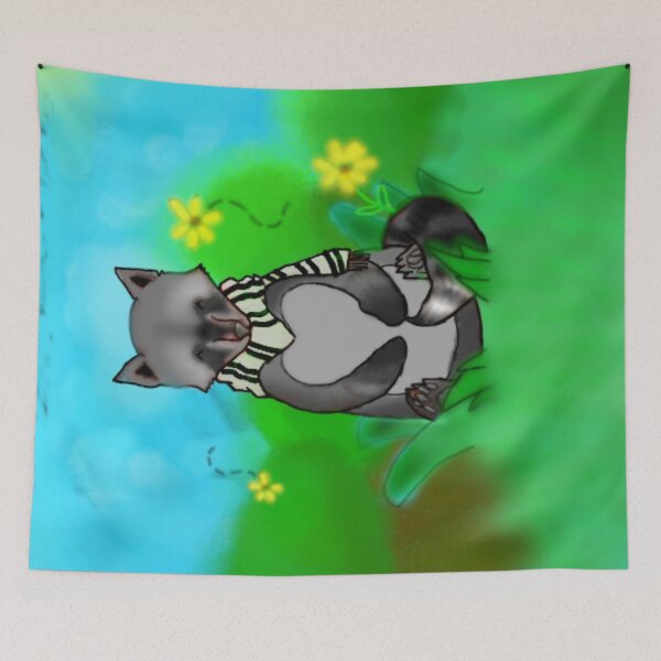 Item preview, Cuddly Racoon designed and sold by ThatGirlDoodles.