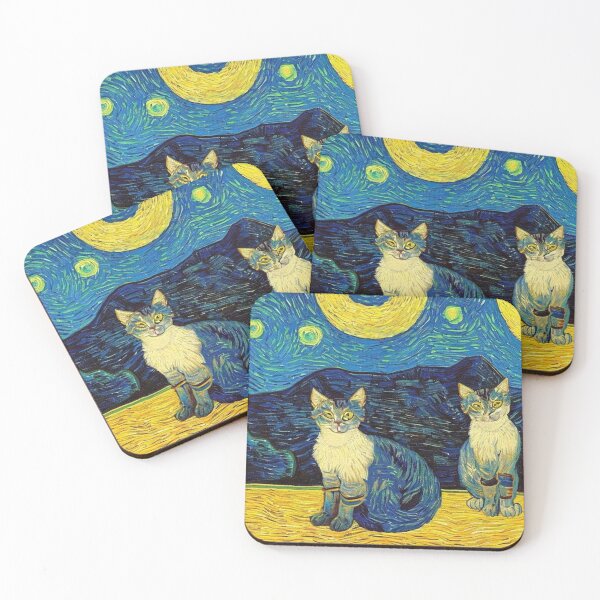Item preview, Van Gogh's cats designed and sold by Natalia-Vlad.