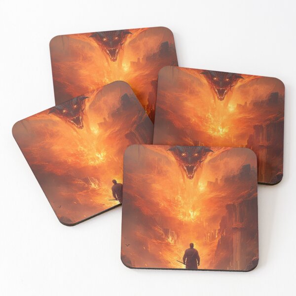Item preview, The Last Stand of a Warrior Against the Dragons' Cruelty designed and sold by Crystal Heaven.