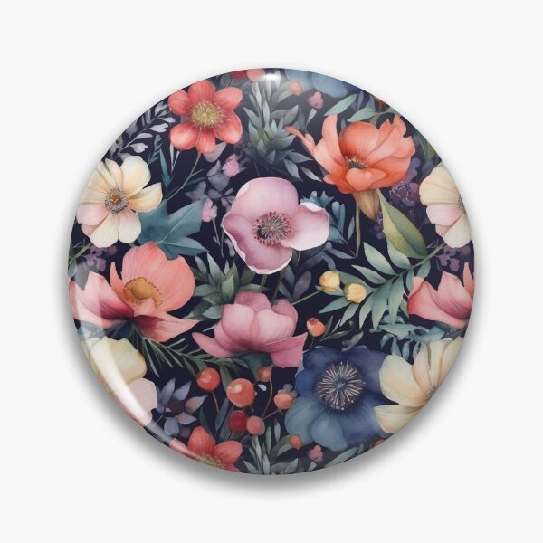 Item preview, Watercolor flowers pattern designed and sold by Mauro Mondin.