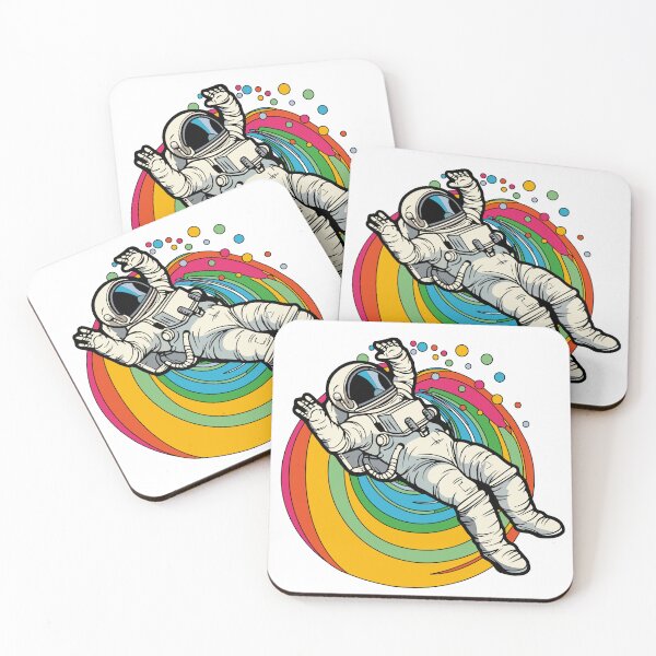 Item preview, Rainbow astronaut designed and sold by cptcarterprints.