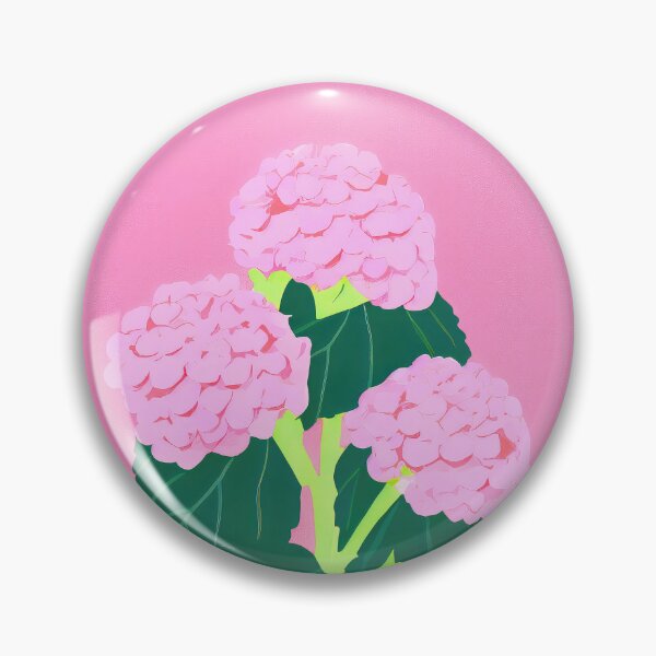 Item preview, Hydrangea Blooming Beauty Retro Poster designed and sold by PinkNomad.