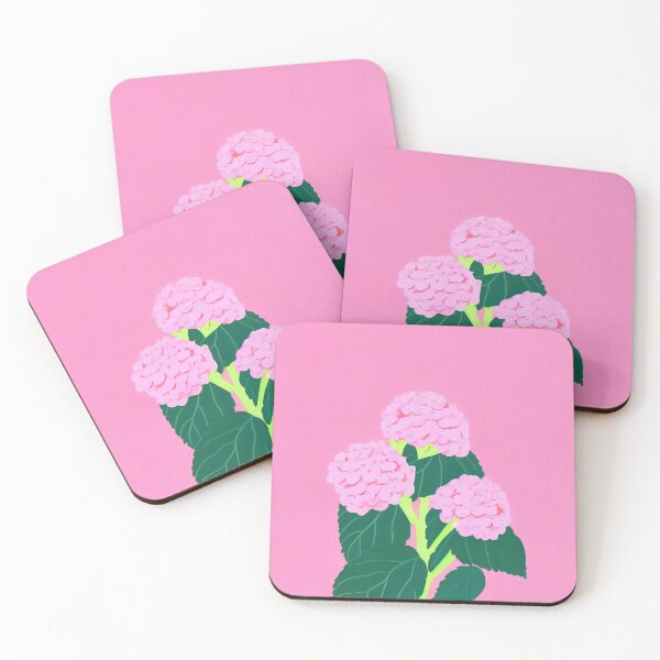 Item preview, Hydrangea Blooming Beauty Retro Poster designed and sold by PinkNomad.