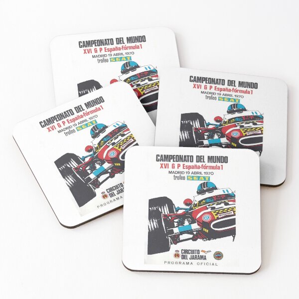 Item preview, 1970 Spain Grand Prix Vintage Poster designed and sold by veggdesign.