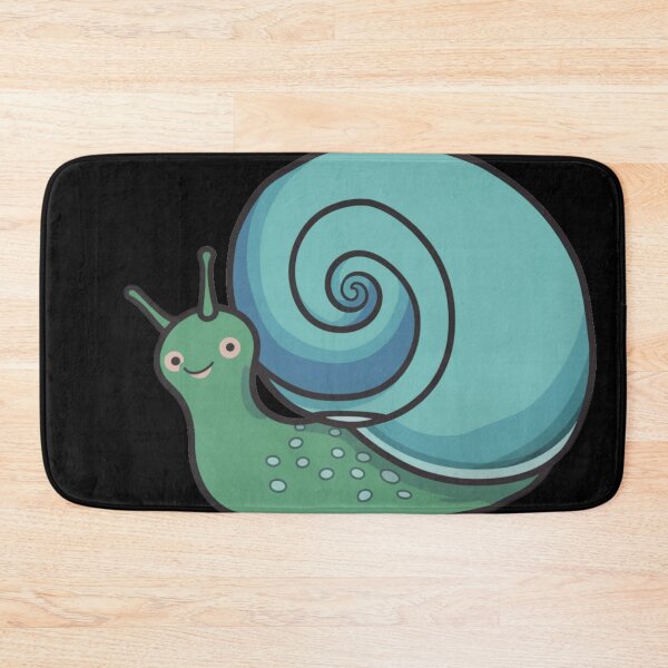 Item preview, Snail 7 in Cool Blue and green Colors Swirly Spiral Smiley Slider designed and sold by Vicki Noble Art.
