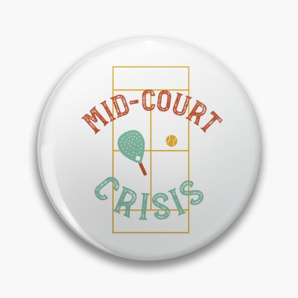 Item preview, Padel Pun Mid-Court Crisis designed and sold by whyitsme.